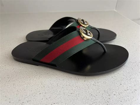 gucci flip flops no bag|Gucci Flip Flops clearance.